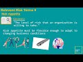 Risk management  basic concepts and terms ii