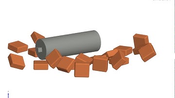 Discrete Element Method (DEM) simulation with box shaped particles