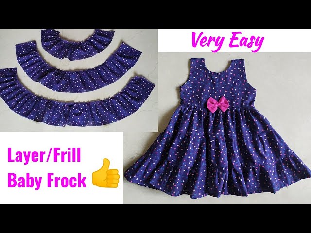 DIY: Organza frill frock cutting and stitching/organza dress cutting and  stitching/ - YouTube