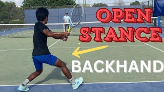 Take Your Backhand To The Next Level With Open Stance | Tennis Lesson