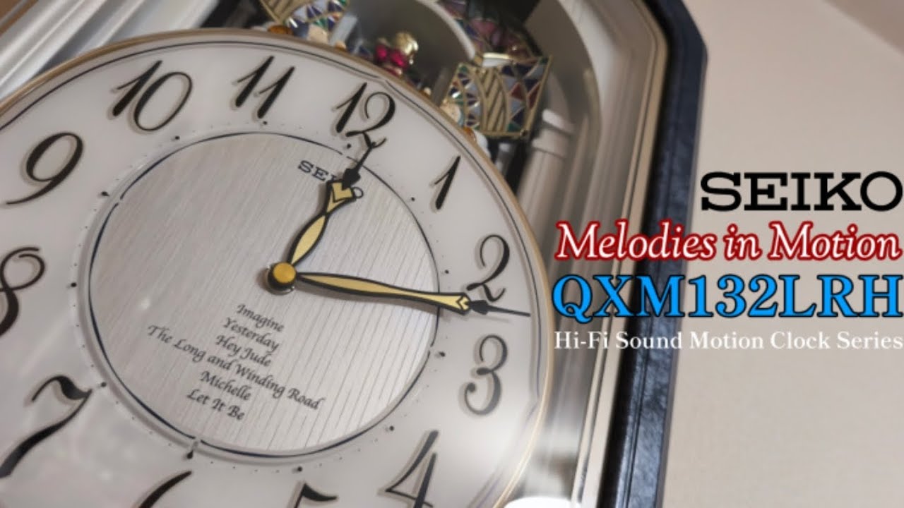 からくり時計 セイコー QXM132LRH SEIKO Melodies in Motion QXM132LR(H) からくり時計 海外版 激レア