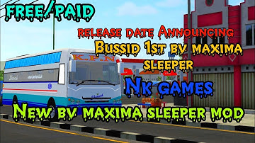 New Bv Maxima sleeper mod for bussid || NK Games || #bussidmods