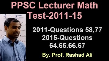 Lec_0020, PPSC VIVA VOCE, PPSC lecturer math 2011-15, Differential geometry.