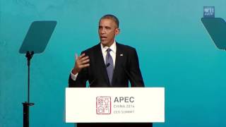 Obama Delivers Remarks at the APEC CEO Summit1