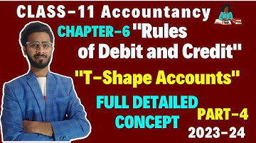 T Shape Account | Rules of Debit and Credit Class 11 Accountancy