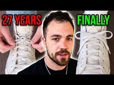 I finally learned how to tie my shoes