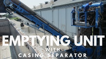 Mushroom Machinery - Verified Emptying Unit with Casing Separator