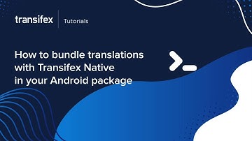 Android Localization: Bundle Translations with Transifex