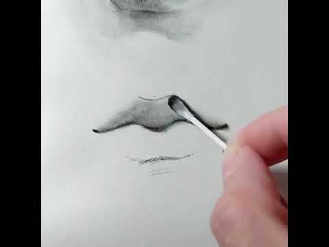 How to draw lips with pencil sketch step by step in realistic