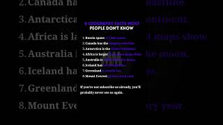 Geography Facts #shots #psycholgyfacts #facts