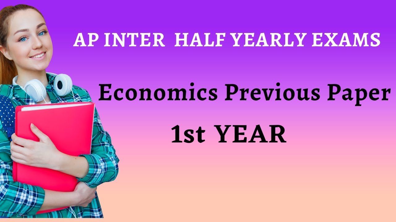 Ap Inter Economics Half Yearly Exam Previous Paper | Ap Inter 1st Year Economics Board Previous pape