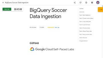 BigQuery Soccer Data Ingestion GSP848