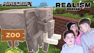REALISM CRAFT Minecraft: The World’s Biggest Zoo Begins #1 | Gameplay with Ima and Jessy