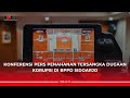 Konferensi pers penahanan tersangka dugaan korupsi di bppd sidoarjo