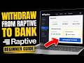 How to withdraw from Raptive to your bank - Beginner Guide