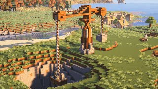 How to Build a Crane in Minecraft | Minecraft Build Tutorial #5