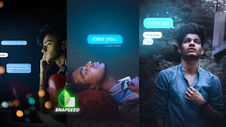 Snapseed ❤️ I Miss You Photo Editing Tutorial | Snapseed Creative Photo Editing - AF EDIT screenshot 3