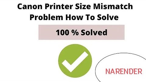 How to remove error paper size Mismatch in canon MF 271, MF272, MF275 MODEL