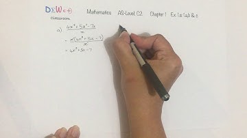 A-lvl Maths C2 Chapter 1: Ex. 1.a: 1.a,b & c