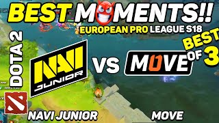 NaVi Junior vs One Move - HIGHLIGHTS - European Pro League S18 | Dota 2