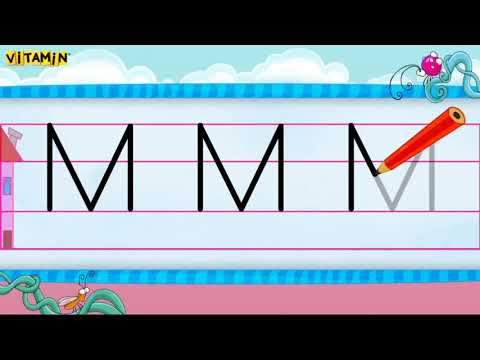 Büyük 'M' ve küçük 'm' sesinin yazımı Animasyonlu anlatım EBA TV