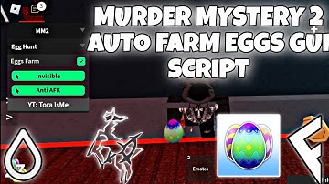 (SUPER OP) MURDER MYSTERY 2 AUTO FARM EGGS GUI SCRIPT | HYDROGEN • FLUXUS!
