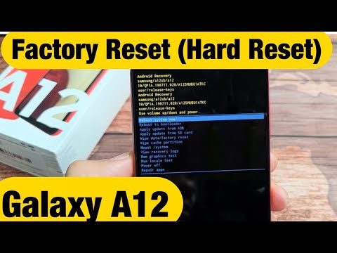Galaxy A12: How to Factory Reset (Hard Reset)