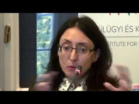 IIulia Monica Oehler-Sincai (Romanian Academy) at the 16+1 academic conference in Budapest, 2017”