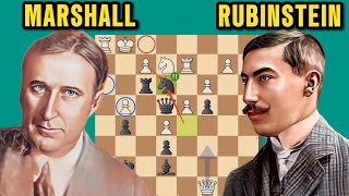 Immortal Trap ! | Frank Marshall vs. Akiba Rubinstein, 1908 Round: 5