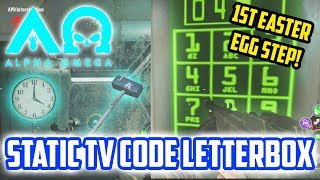 Alpha Omega STATIC TV CLOCK CODES 1st Easter Egg Step