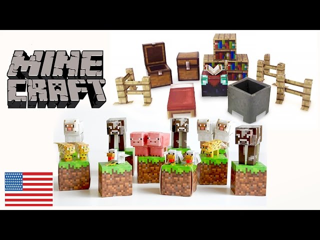 Minecraft Papercraft-Animal Mobs