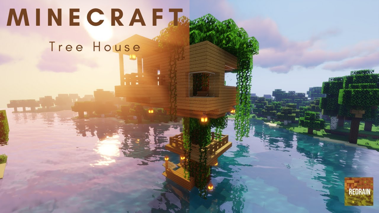 Minecraft : How to Build a Tree House - YouTube