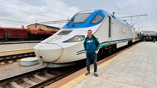 Ташкент - Самарканд за 2 часа на САМОМ БЫСТРОМ поезде УЗБЕКИСТАНА. ОБЗОР «Афросиаб» 2023 год