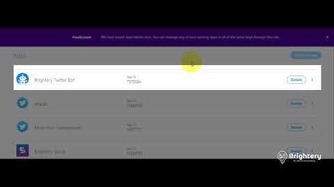 How to install - Brightery Twitter bot - Part 7 ( Integrate Twitter App with Brightery Twitter bot )
