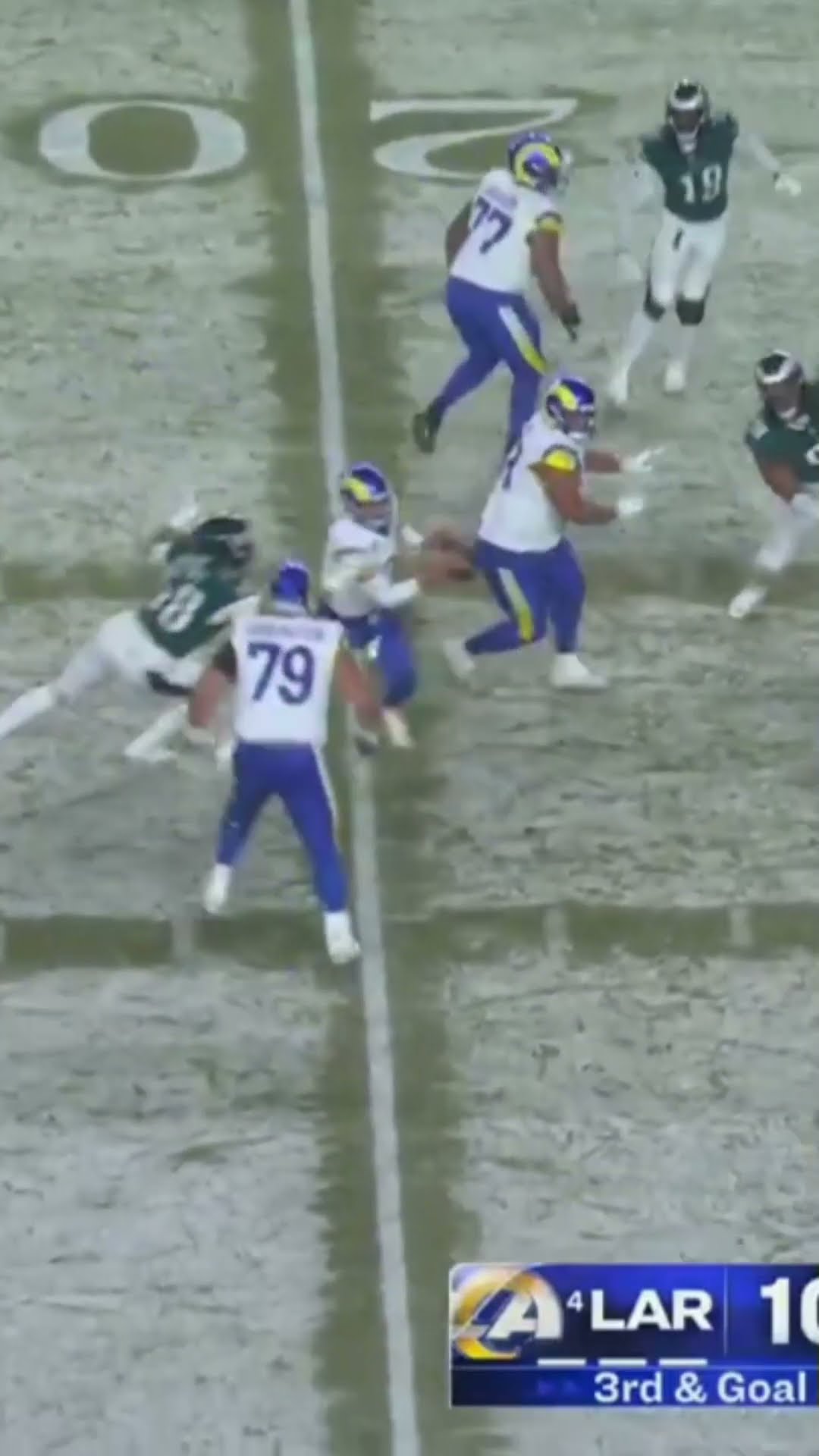 Jalyx Hunt MASSIVE SACK on Matthew Stafford on 3rddown ?? Eagles vs Rams Divsional Round Highlights