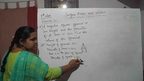 9th Maths  surface areas and volumes exercise 10.1 Problem 7