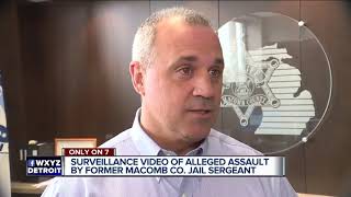 New video shows Macomb Co. corrections officer slamming inmate's head in chair, tasing him
