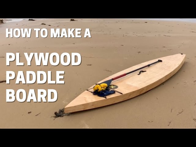 Making a wooden SUP paddle