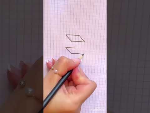 رسم مربع سهل ثلاثي الأبعاد 3