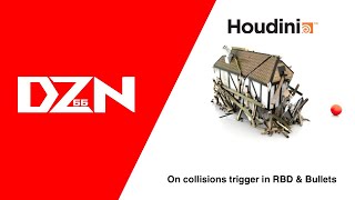 On collision trigger RBD and Bullets in Houdini 19