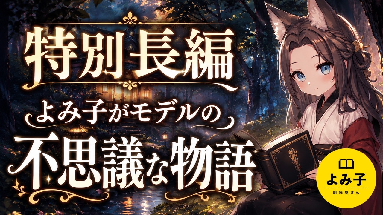 【特別長編】朗読 よみ子をモデルに書かれた、不思議な物語|狐の耳と尻尾のある私が人間と暮らした数日間の物語【女性朗読/睡眠】