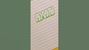 bubble 🫧 letters #calligraphy #shorts #youtube