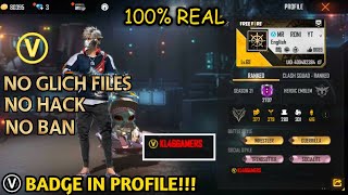 How To Add V (Ⓥ) Badge In Your Freefire Profile || In Malayalam #kl46gamers