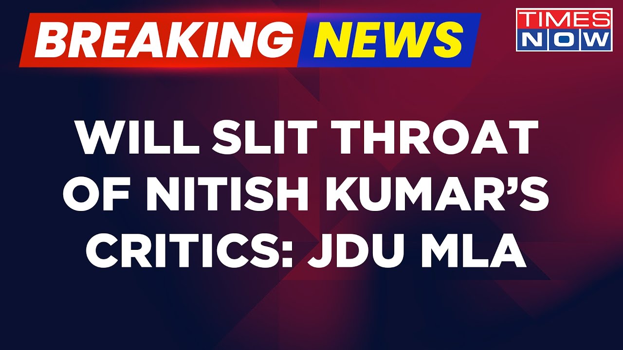 Breaking News  JDU MLA Gopal Mandal Gives Open Threat Will Slit Throat Of Nitish Kumar Critics