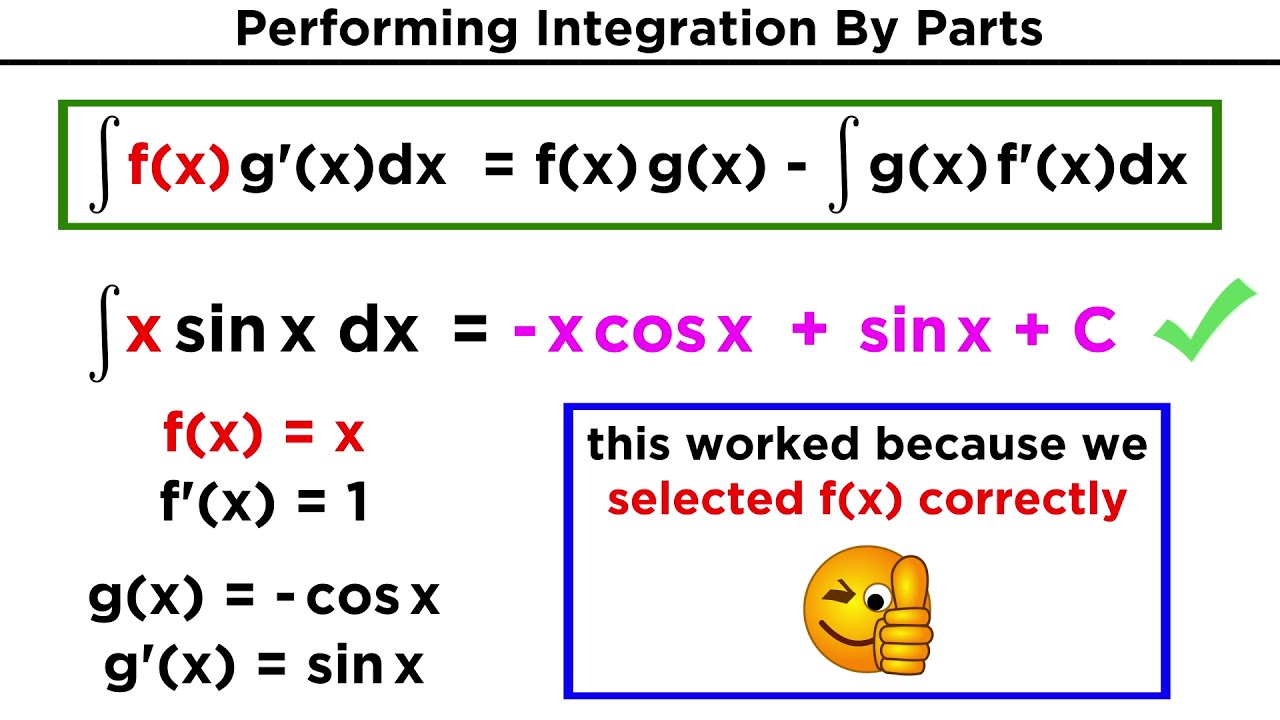 Integration By Parts YouTube