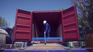 Flexitank loading process in 20'DV container. Stoles Logistic LTD. Odessa, Ukraine screenshot 3