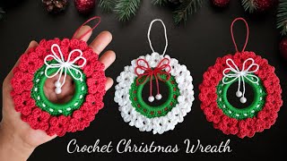 How to Crochet a Christmas Wreath Easily