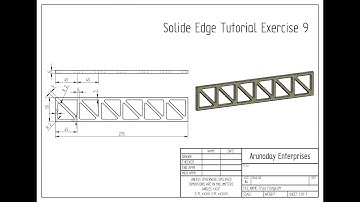 Solid Edge Tutorial Exercise 9