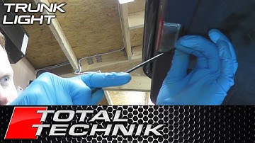 How to Remove Avant Tailgate Main Panel Boot Trunk Lid Light (Change Bulb) - Audi A4 S4 RS4 - B6 B7