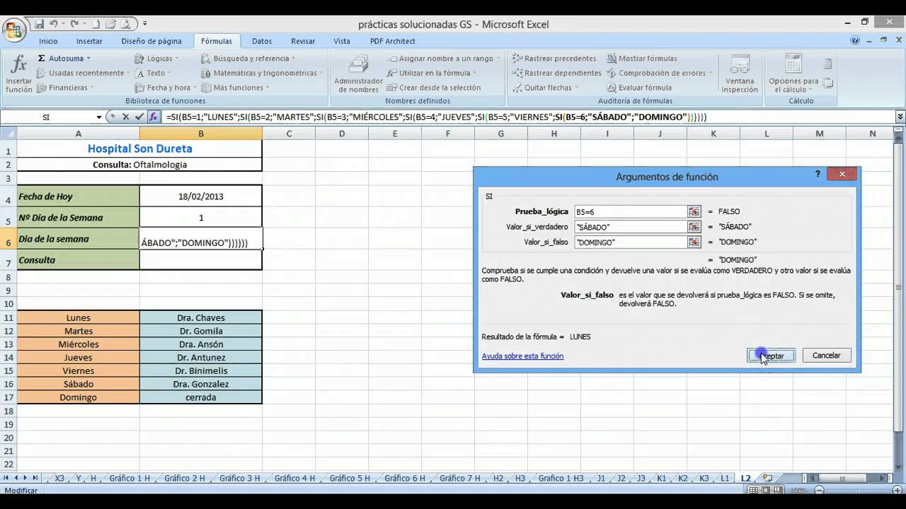 Práctica L2 Excel Grado Superior (SI anidado) digital marketing